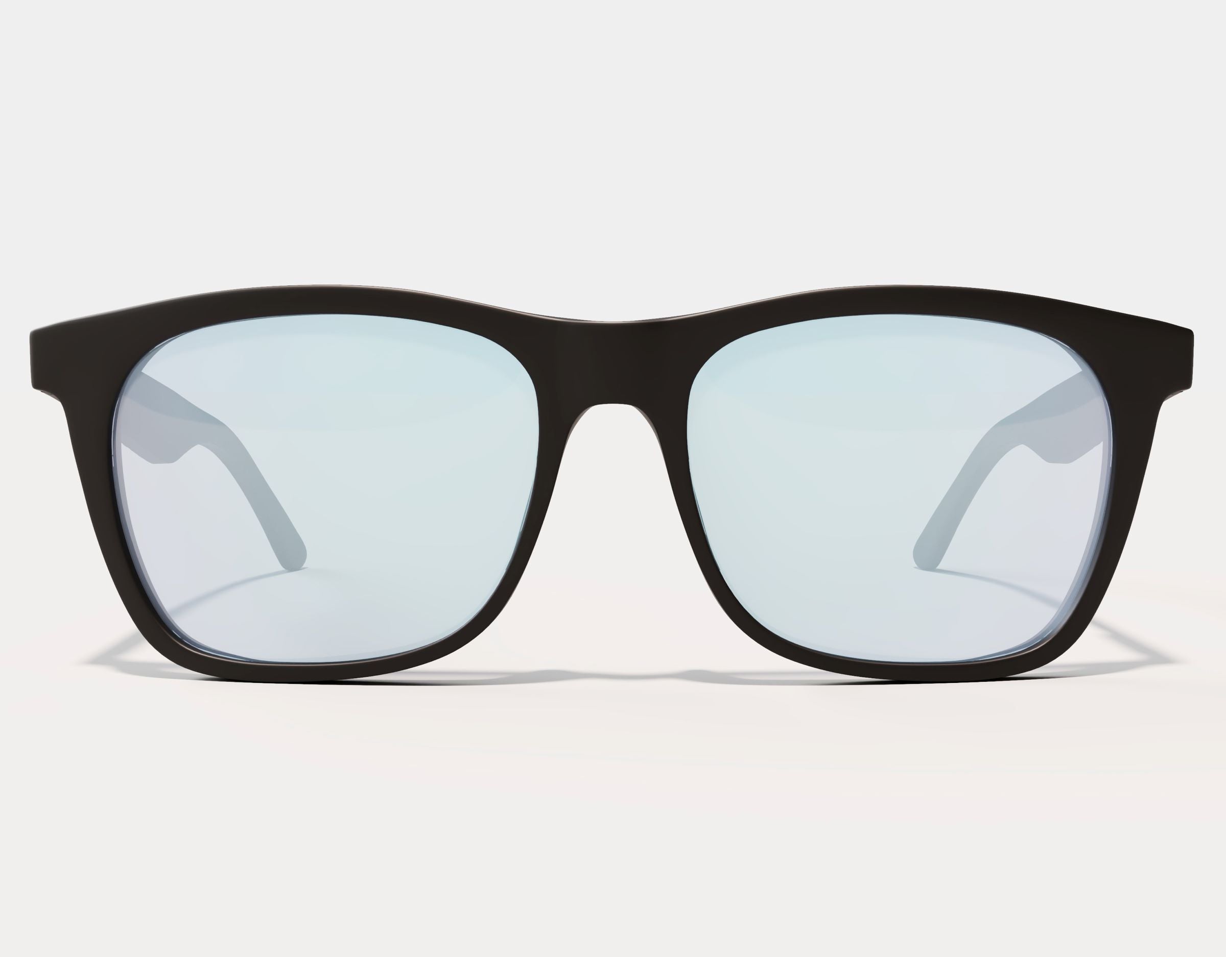 Front view of Classic 165mm XXL blue light glasses for large heads – oversized frame with clear blue light filter lenses.