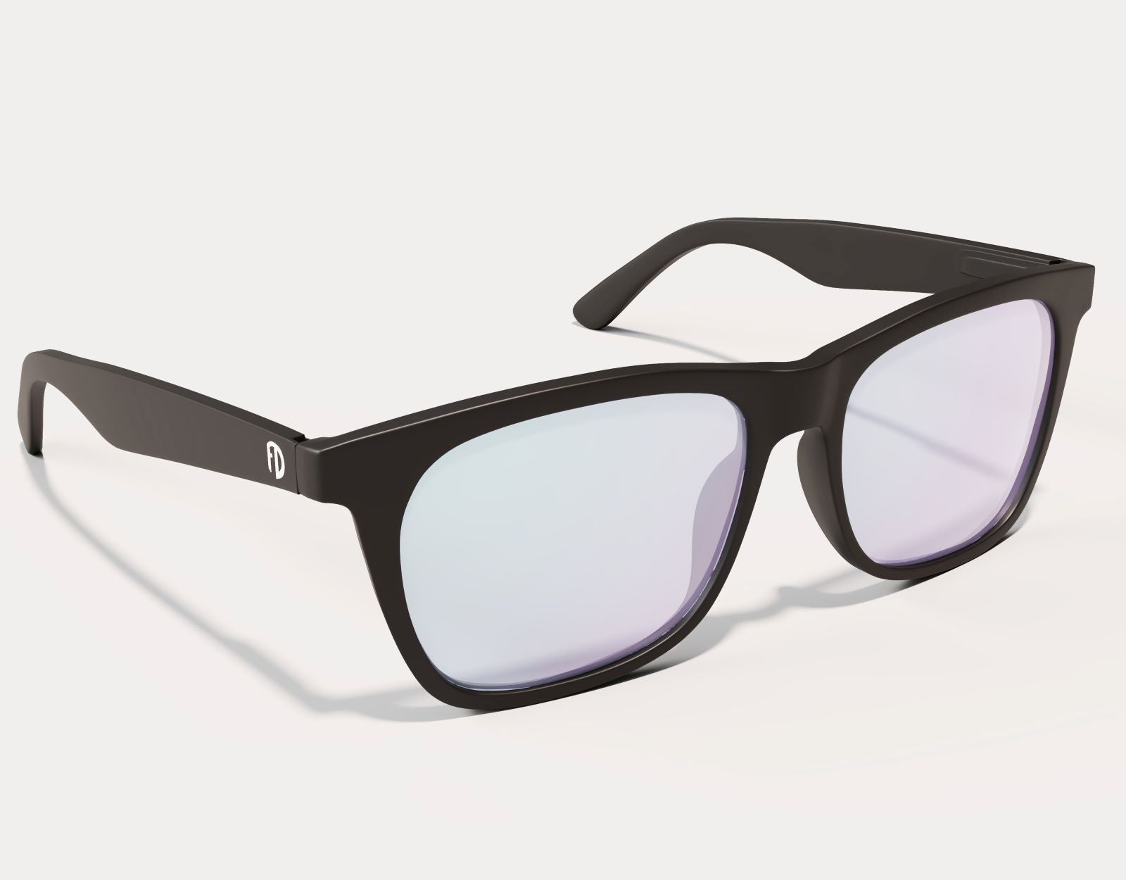 Side angle of Classic 165mm XXL blue light blocking eyewear – wide arms and comfortable fit for screen-heavy days.
