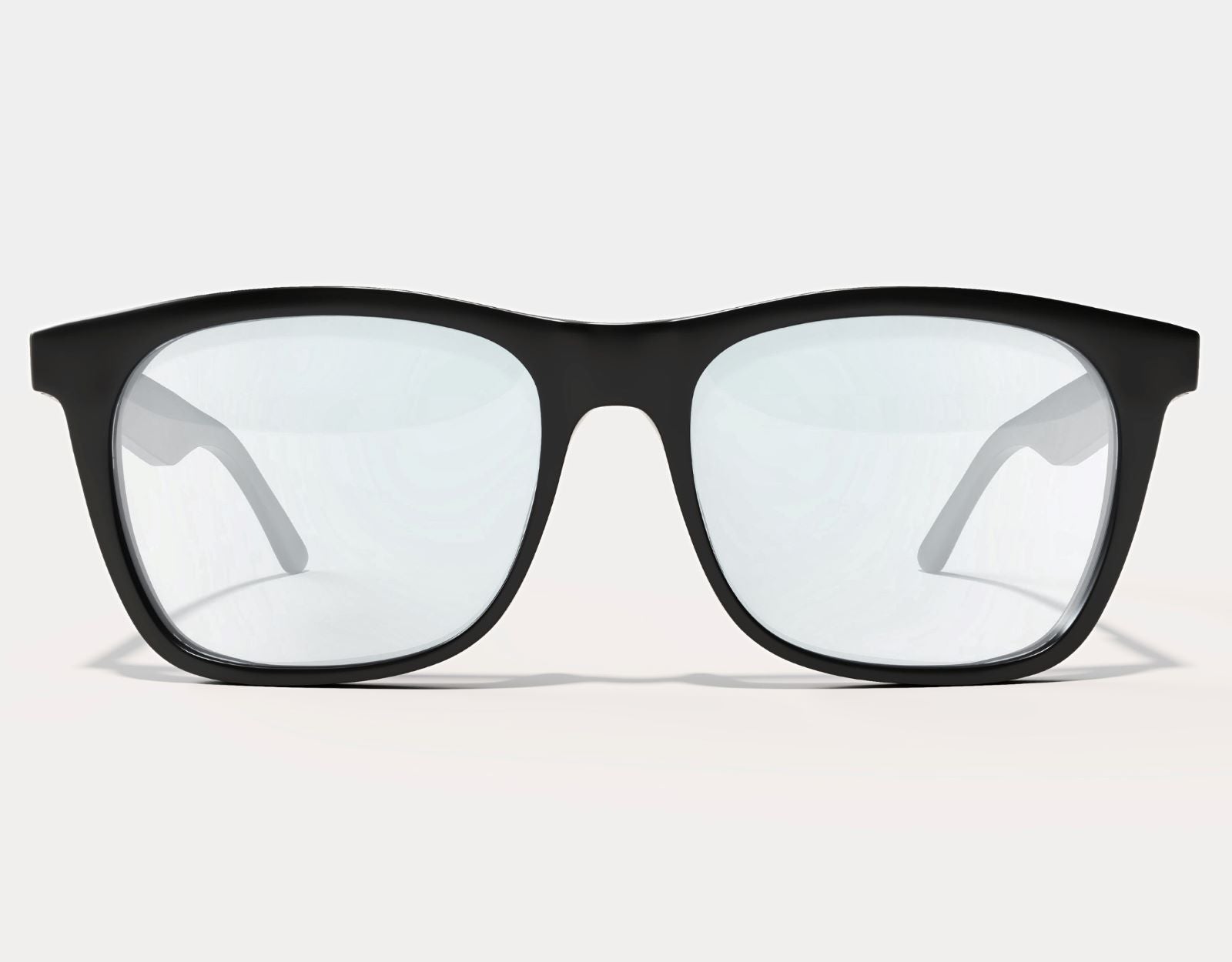 Front view of Classic 155mm XL blue light glasses for large heads – wide fit frame with clear screen-filtering lenses.