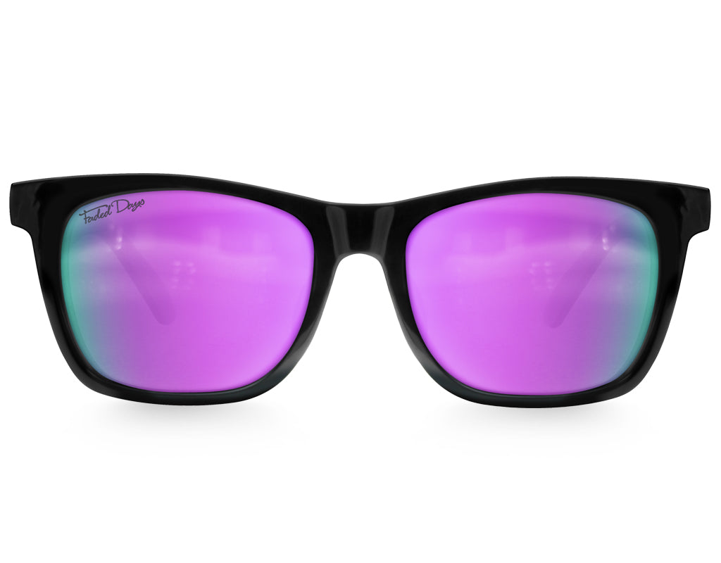 Black Gloss-Purple Polarised Lenses
