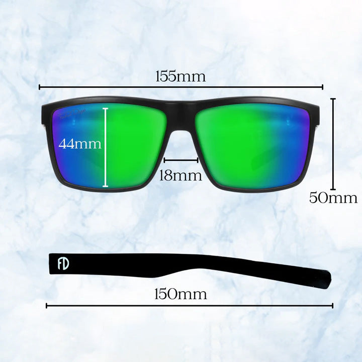 XL Sport (155mm) Wide Sunglasses for Large Heads size chart