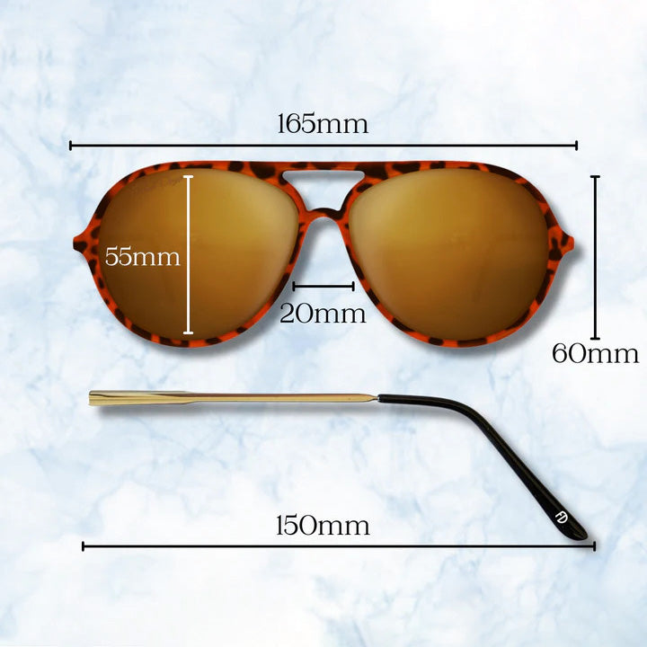 XXL Aviator Sunglasses for Big Faces Large heads 165mm Faded Days UK Faded Days UK