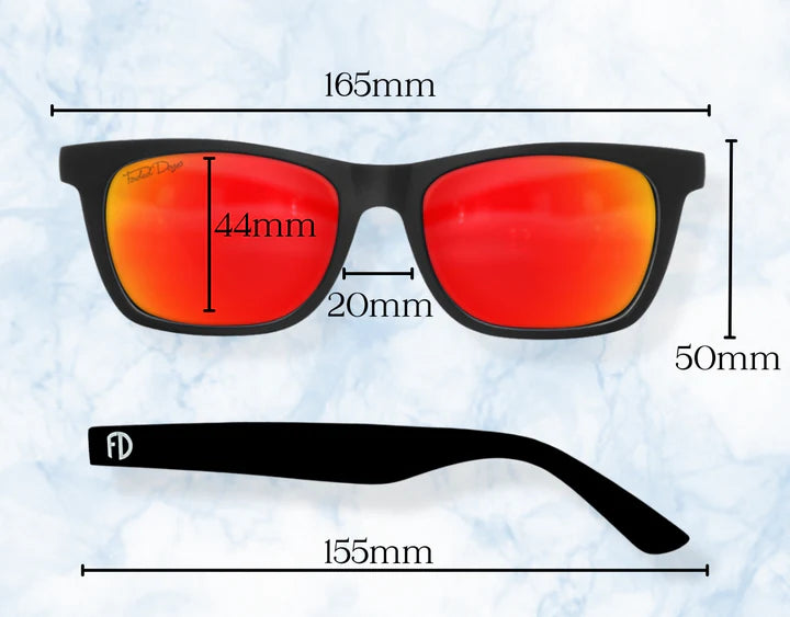 The Gent 165mm XXL Sunglasses Glasses for Big Heads Faded Days UK Faded Days UK