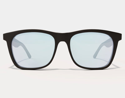 Front view of 155mm XL Classic oversized blue light glasses in Black Matte, built for a lightweight, extra-wide fit on large faces.