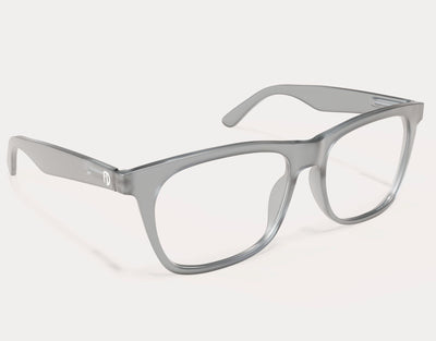 Side profile of Classic 145mm Large mens eyeglasses in Grey Slate, crafted for an oversized yet lightweight feel.