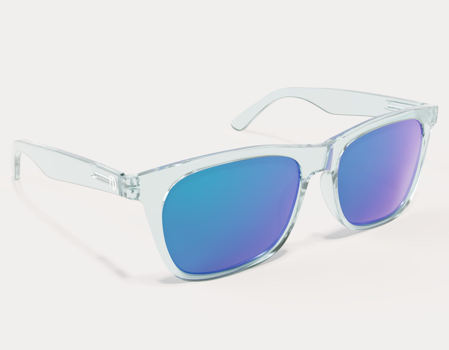 Clear Frame-Blue Ice Polarised Lenses