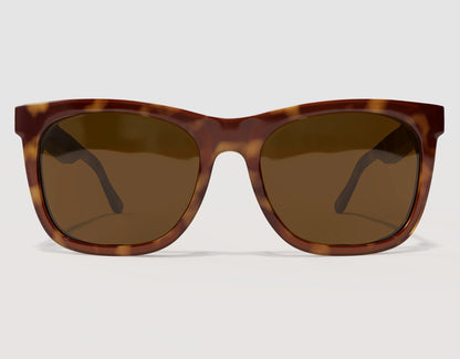 Front view of Classic Pro 165mm XXL extra wide sunglasses in Tortoise – premium wide frame for large heads with thicker acetate design.