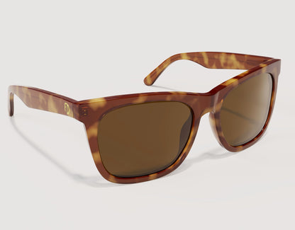 Side profile of Classic Pro 165mm XXL wide sunglasses for large faces in Tortoise – reinforced hinges and substantial premium build.