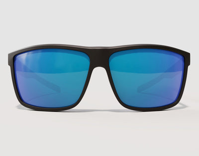 Front view of Sport 165mm XXL polarised sunglasses with blue ice lenses – athletic fit and wide coverage.