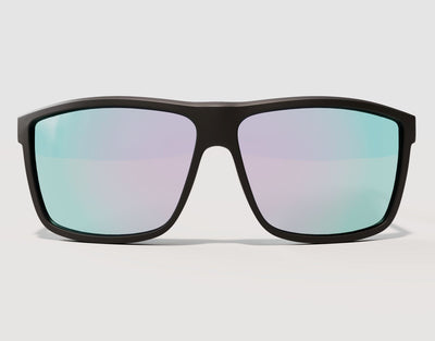 Front view of Sport 165mm XXL sport sunglasses with chrome lenses – wide fit and bold lens finish for active use.