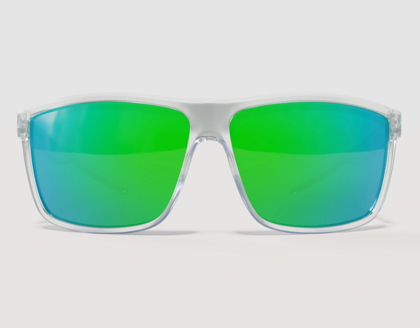 Clear Frame-Green/Blue Polarised Lenses