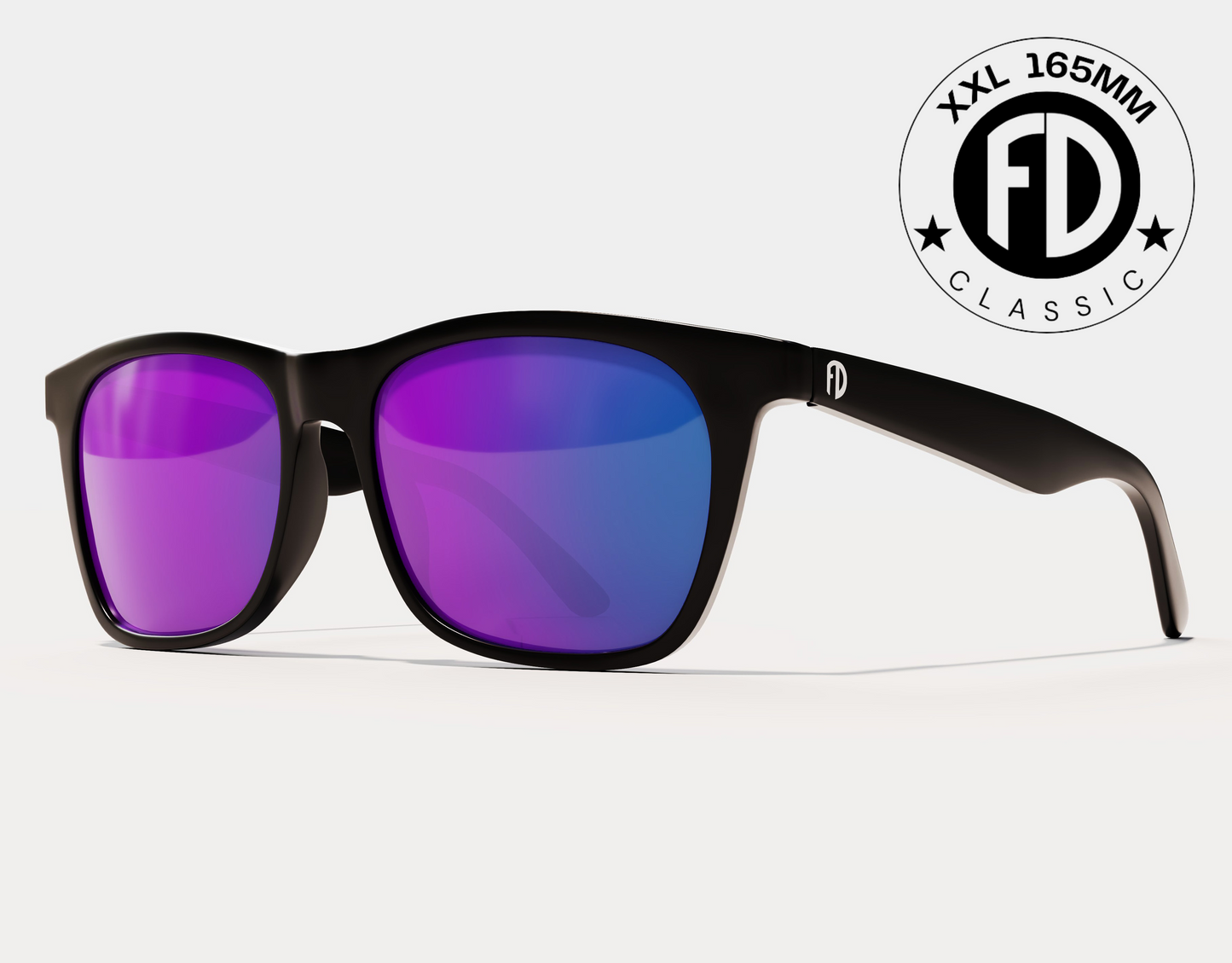 Black Gloss-Purple Polarised Lenses