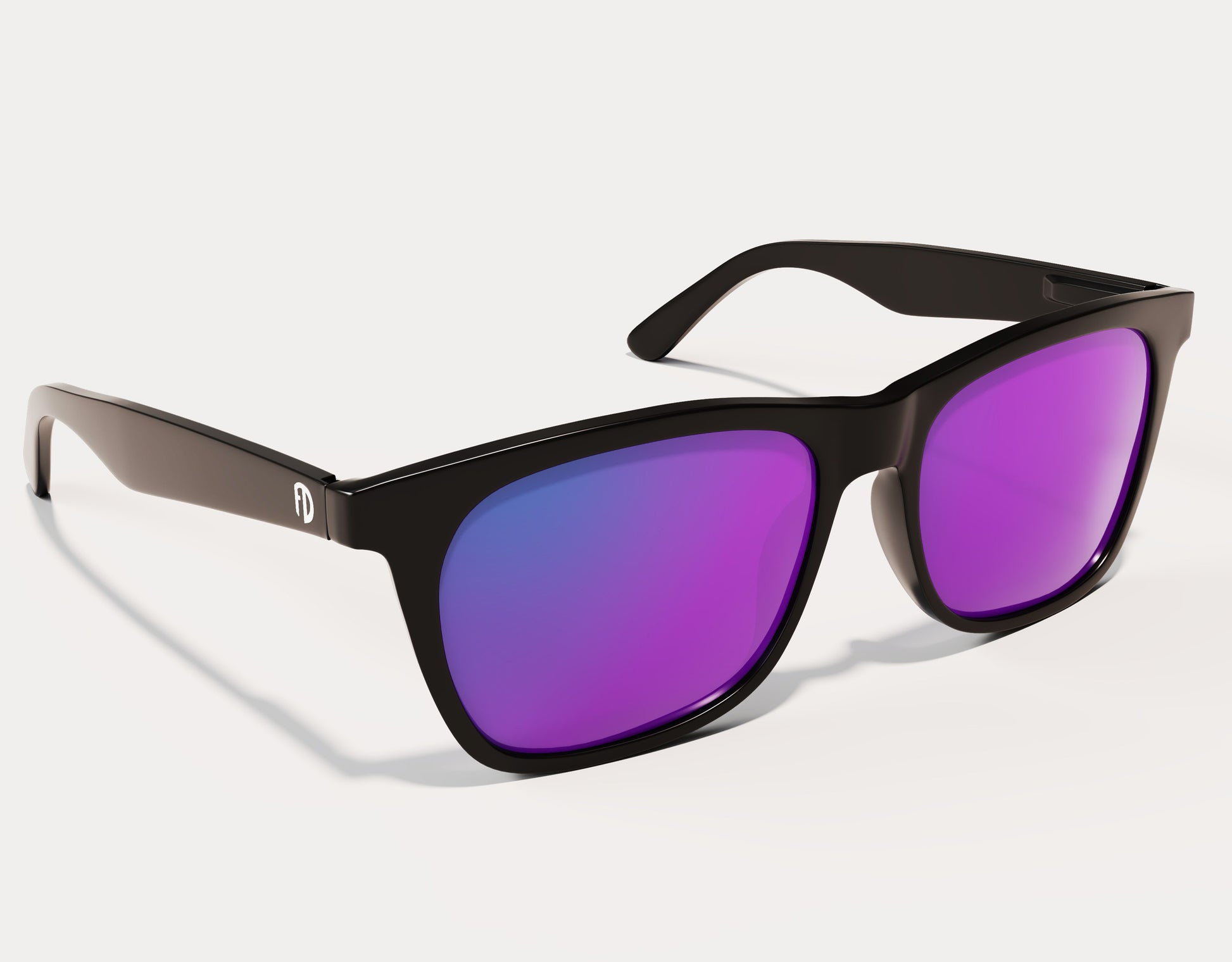 Black Gloss-Purple Polarised Lenses