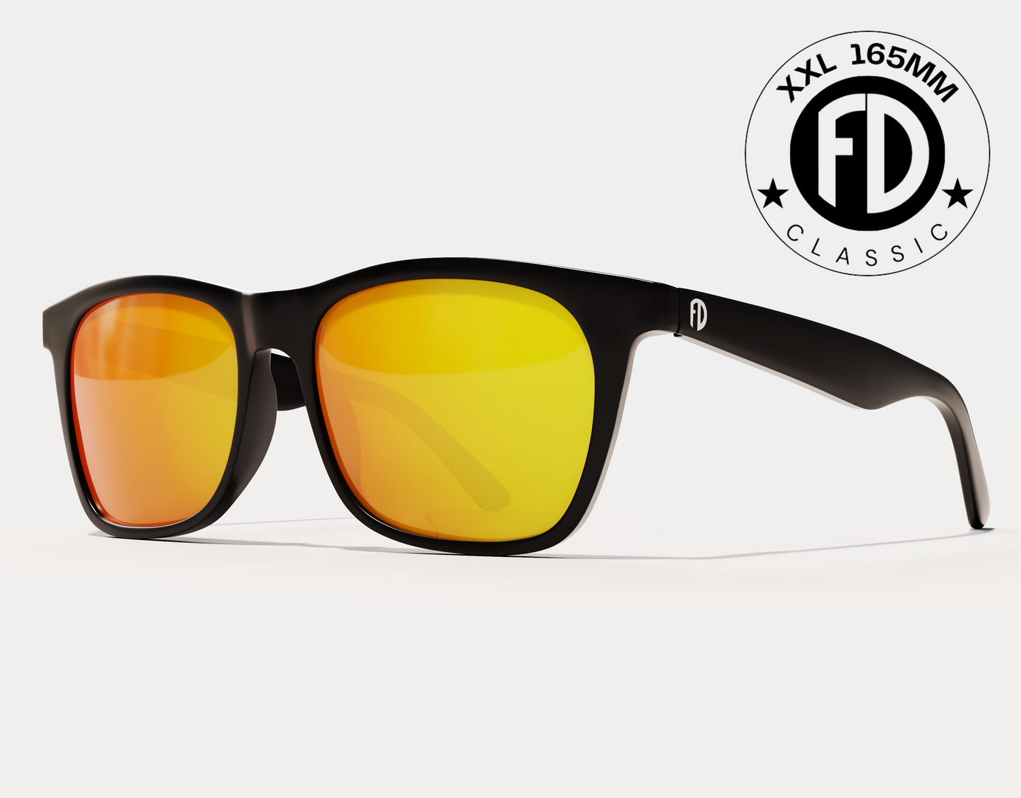 Black Gloss-Yellow Solar Polarised Lenses