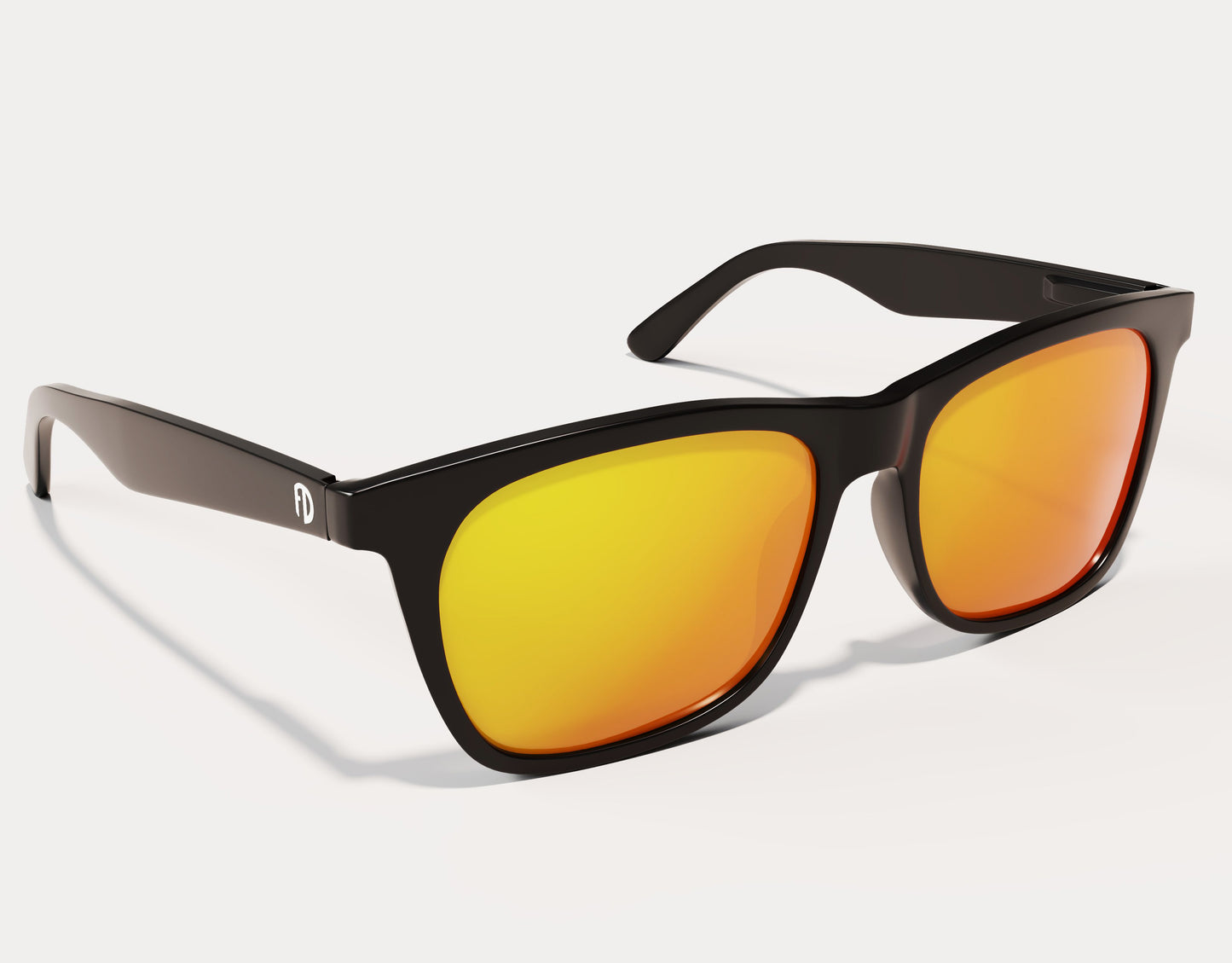 Black Gloss-Yellow Solar Polarised Lenses