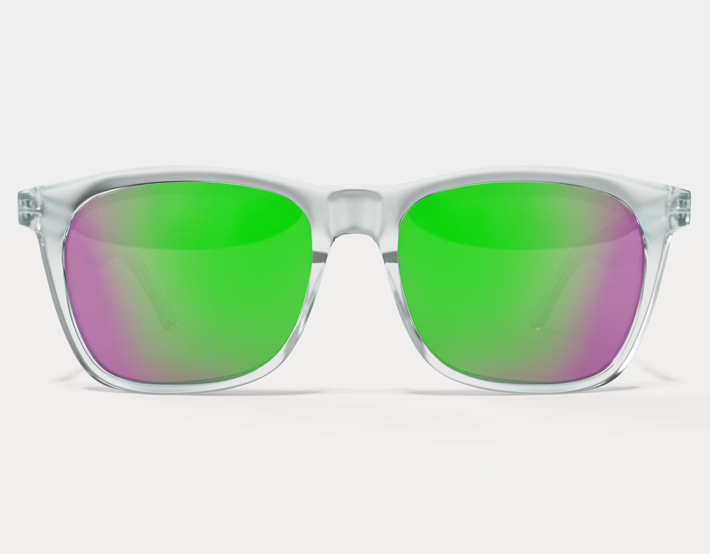 Clear Frame-Green Laser Polarised Lenses