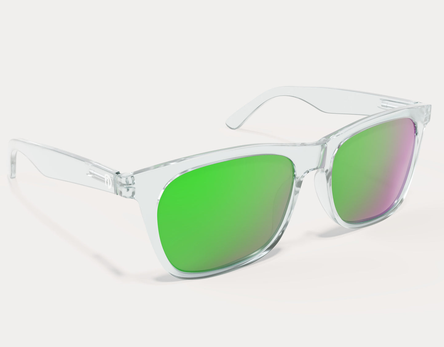 Clear Frame-Green Laser Polarised Lenses